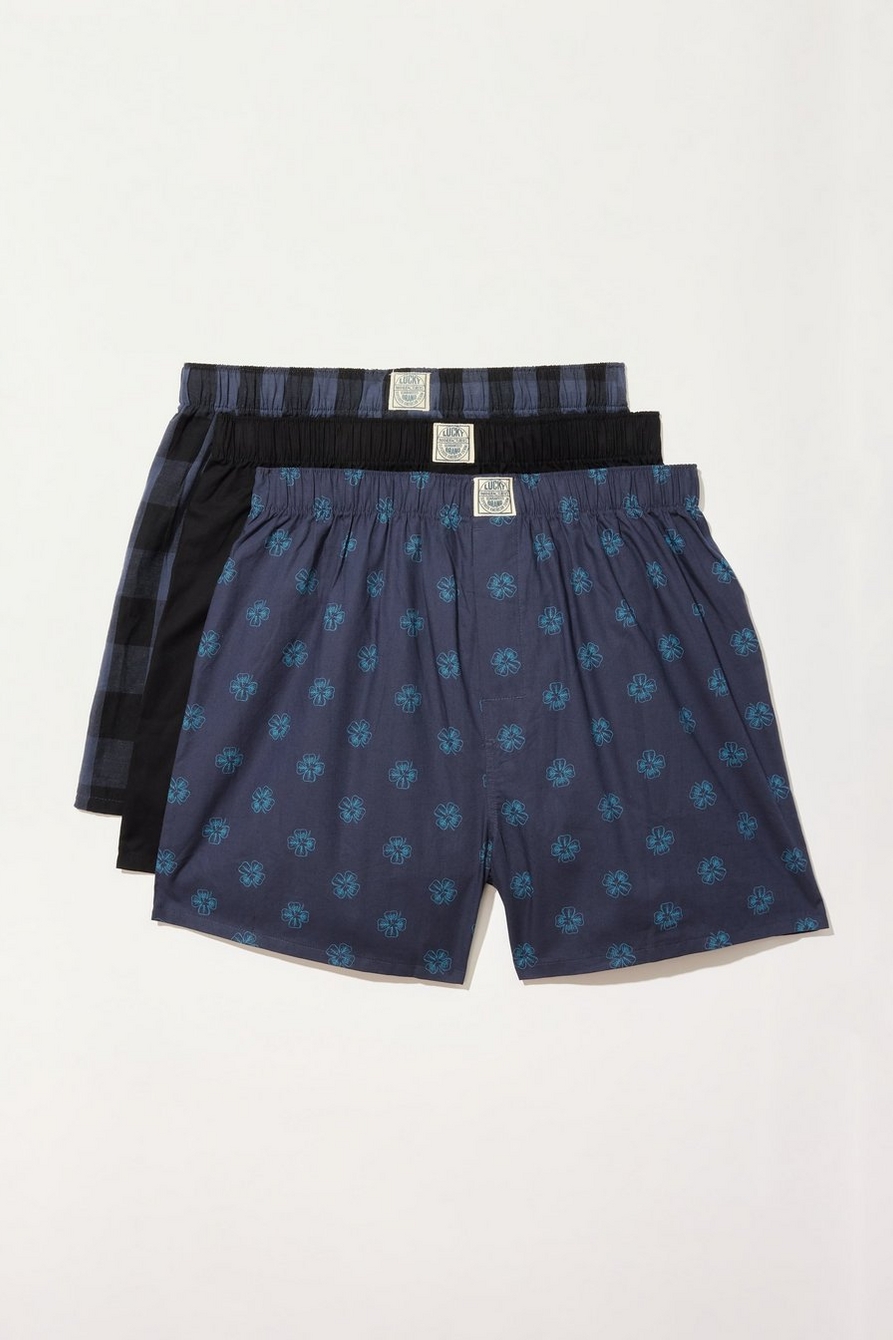 3 pack woven boxers